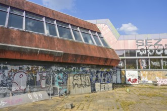 Ruin, Sports and Recreation Centre, SEZ, Landsberger Allee, Friedrichshain, Berlin, Germany