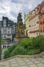 Trinity Column from 1716, Old Town, spa, healing spring, health, mineral, mineral water, illness,