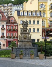 Trinity Column from 1716, Old Town, spa, healing spring, health, mineral, mineral water, illness,