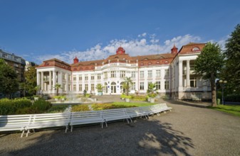 Smetana Park, named after the composer Bedrich Smetana, Elisabethbad, Karlovy Vary, Bohemia, Czech