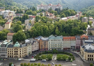 Luxury Hotel Imperial and view of the town, spa, healing spring, health, mineral, mineral water,