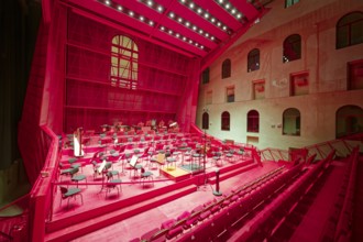 Modern concert hall in the atrium, luxury spa Kaiserbad, interior, interior, spa, healing spring,