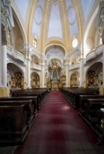 St Mary Magdalene Church in Baroque architecture, interior, interior, old town, spa, healing