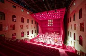Modern concert hall in the atrium, luxury spa Kaiserbad, interior, interior, spa, healing spring,