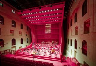 Modern concert hall in the atrium, luxury spa Kaiserbad, interior, interior, spa, healing spring,