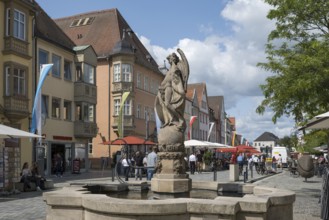 Pedestrian zone, Maximilianstraße, Bayreuth, Upper Franconia, Franconia, Bavaria, Germany