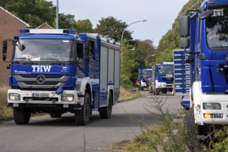 Major exercise FÜLEX25, of the THW, Technisches Hilfswerk, Landesverband North Rhine-Westphalia, on
