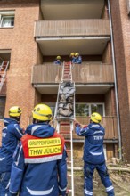 Rescue and recovery of people after a drone attack on residential buildings in a civil defence