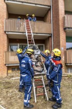 Rescue and recovery of people after a drone attack on residential buildings in a civil defence