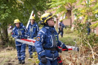 Rescue and recovery of people after a drone attack on residential buildings in a civil defence