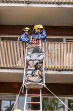 Rescue and recovery of people after a drone attack on residential buildings in a civil defence