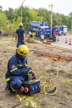 Rescue and recovery of people after a drone attack on residential buildings in a civil defence