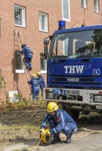 Rescue and recovery of people after a drone attack on residential buildings in a civil defence