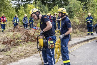 Rescue and recovery of people after a drone attack on residential buildings in a civil defence
