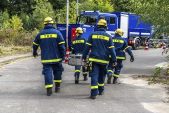 Rescue and recovery of people after a drone attack on residential buildings in a civil defence