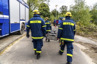Rescue and recovery of people after a drone attack on residential buildings in a civil defence