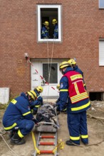 Rescue and recovery of people after a drone attack on residential buildings in a civil defence