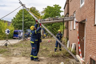 Rescue and recovery of people after a drone attack on residential buildings in a civil defence