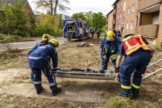 Rescue and recovery of people after a drone attack on residential buildings in a civil defence