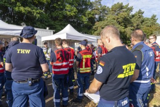 Volunteer emergency services at the large-scale exercise FÜLEX25, organised by the THW, Federal