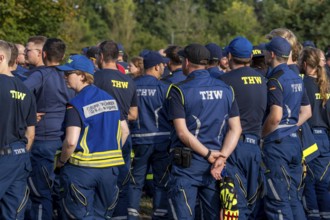 Volunteer emergency services at the large-scale exercise FÜLEX25, organised by the THW, Federal