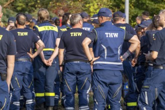 Volunteer emergency services at the large-scale exercise FÜLEX25, organised by the THW, Federal