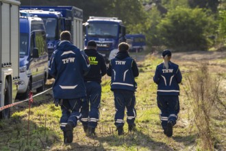 Volunteer emergency services at the large-scale exercise FÜLEX25, organised by the THW, Federal