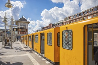 Warschauer Straße underground station in Berlin, Germany