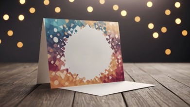 Template frame design for greeting card. Invitation card template suitable for wedding, greeting,