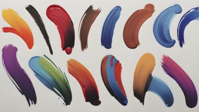 Artistic brushes. hand drawn brush strokes and stains. brush stroke isolated. Brush stroke
