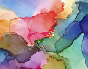 Colorfully painted background with vivid brush strokes and abstract design, symbolizing creativity,