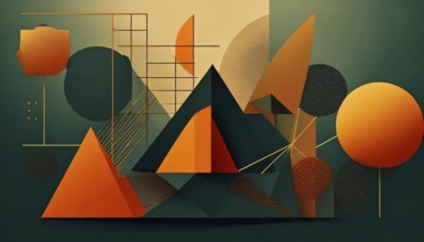 Abstract modern dynamic colors background, AI generated