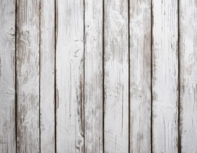 White painted wooden planks featuring a rustic and weathered appearance, showcasing natural grain