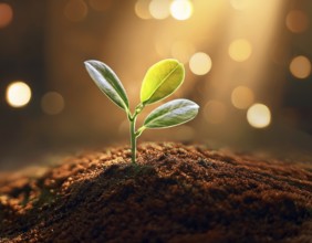 Life Concept. Existence survival being consciousness. Growth of new life, AI generated