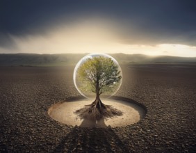 Life Concept. Existence survival being consciousness. Growth of new life, AI generated