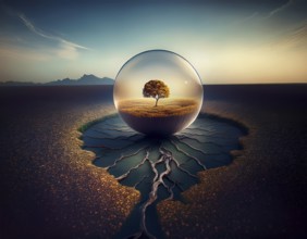 Life Concept. Existence survival being consciousness. Growth of new life, AI generated