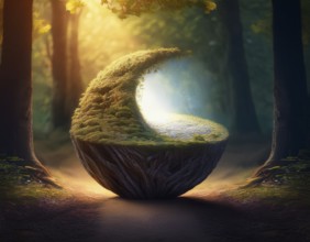 Life Concept. Existence survival being consciousness. Growth of new life, AI generated
