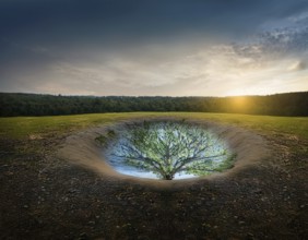 Life Concept. Existence survival being consciousness. Growth of new life, AI generated