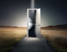 Surreal abstract conceptof death, AI generated
