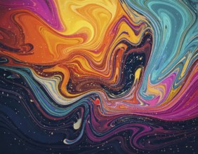 Abstract colorful background. with colorful elements, AI generated