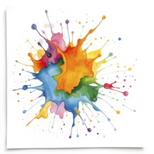 Abstract modern dynamic colors background, AI generated