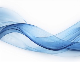 Dynamic wave pattern. Modern flowing wavy lines. . Abstract blue smooth wave on a white background,