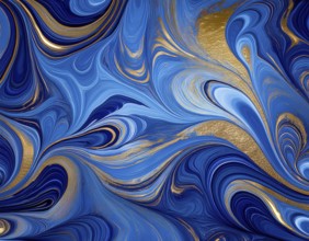 Abstract Marble Waves Acrylic Background. Abstract fluid art with swirling colors and bubbles,