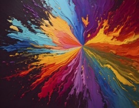 Abstract colorful background. with colorful elements, AI generated