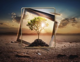 Life Concept. Existence survival being consciousness. Growth of new life, AI generated
