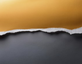 Torn paper reveals a surface underneath, symbolizing mystery and space, AI generated
