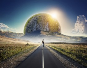 Life Concept. Existence survival being consciousness. Growth of new life, AI generated