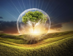 Life Concept. Existence survival being consciousness. Growth of new life, AI generated