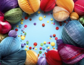 Abstract colorful background. with colorful elements, AI generated