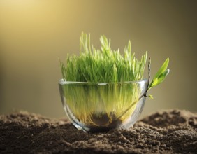 Life Concept. Existence survival being consciousness. Growth of new life, AI generated
